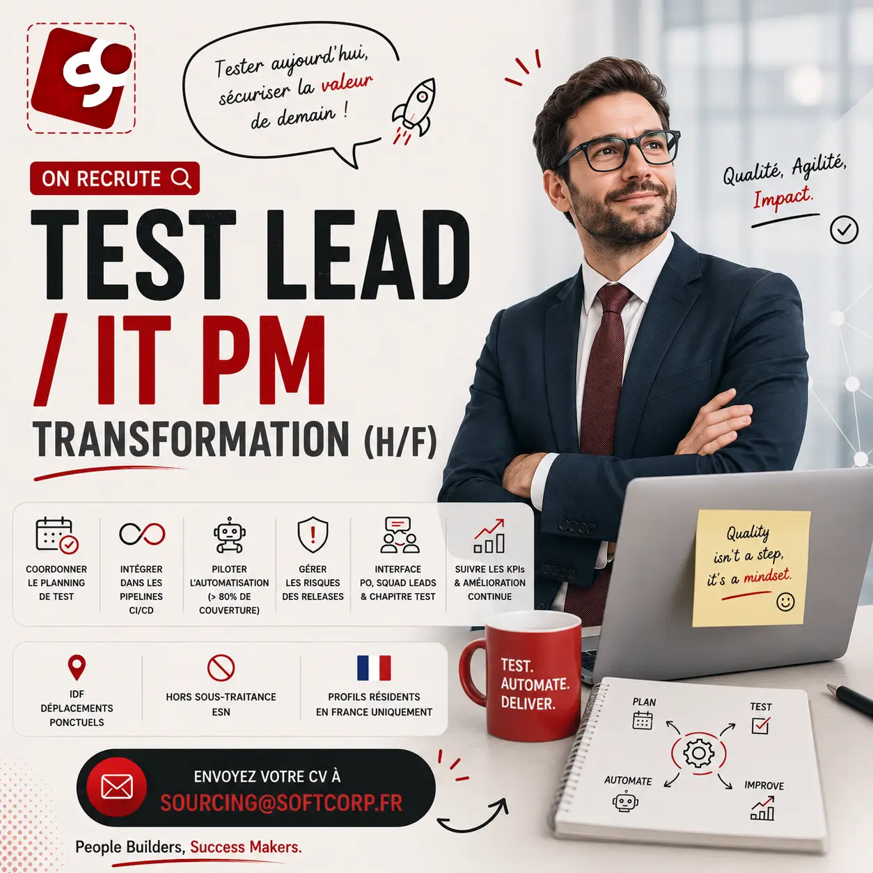 Test Lead / IT PM Transformation (H/F)